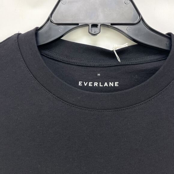 Everlane The Weekend Tee Dress XS Black Short Sleeve Cotton NWT - Picture 6 of 8